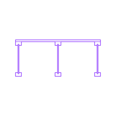 Buildings Wood Floor Systems I Beam Line Art Svg Vector, Free Vectors File